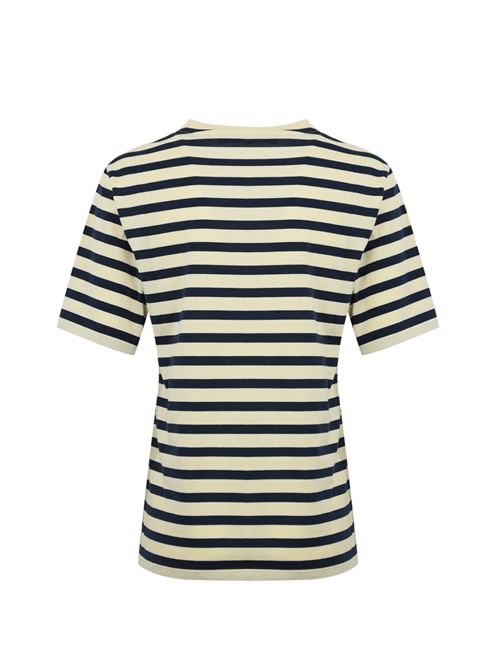 T-shirt Satrapo a righe in jersey Avorio/Blu WEEKEND MAX MARA | 2515971031600011